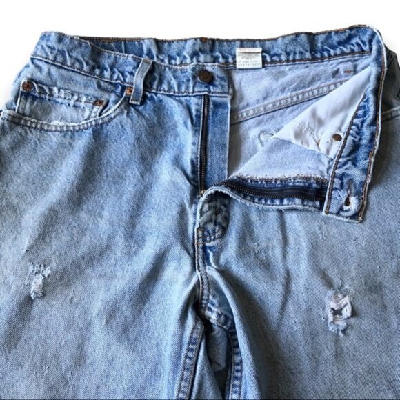 Levi's 550 Jeans Vintage 90s Relaxed Fit Distressed Size 8 - Picture 8 of 16